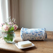 COTTON WASH BAG - BLUE BUTTERCUP
