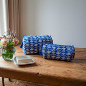 COTTON WASH BAG - BLUE LOTUS