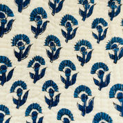 COTTON WASH BAG - BLUE BUTI
