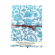 HAND MADE NOTEBOOK - BLUE FLORAL