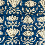 COTTON WASH BAG - BLUE LOTUS