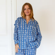 COTTON PYJAMAS - BLUE LOTUS