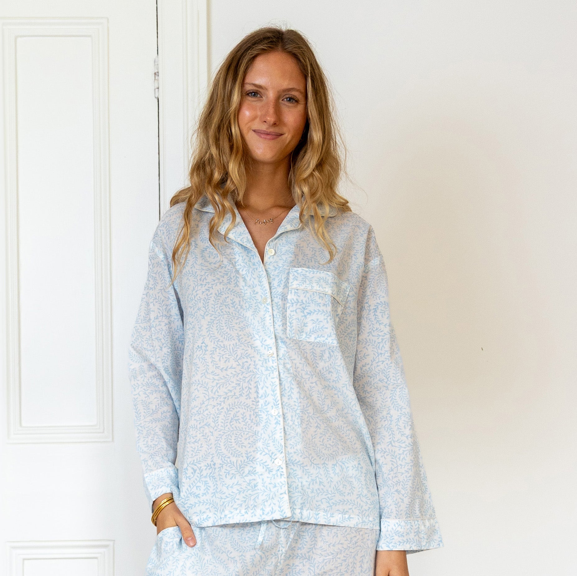 COTTON PYJAMAS - BLUE TRAIL