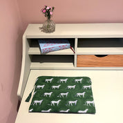 LAPTOP CASE - GREEN LEOPARD