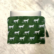 LAPTOP CASE - GREEN LEOPARD