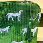 LAPTOP CASE - GREEN LEOPARD
