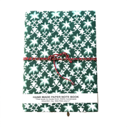 HAND MADE NOTEBOOK - GREEN STAR