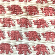 COTTON GLASSES CASE - PINK ELEPHANT