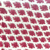 COTTON WASH BAG - PINK ELEPHANT