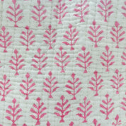 COTTON WASH BAG - PINK FERN