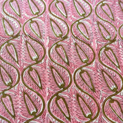 COTTON BLOCK PRINT BLOUSE - PINK AND GREEN