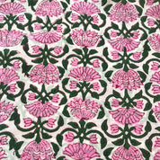 COTTON BLOCK PRINT BLOUSE - PINK LOTUS