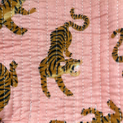COTTON WASH BAG - PINK TIGER