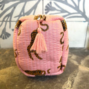 COTTON WASH BAG - PINK TIGER