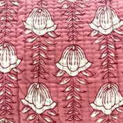 COTTON WASH BAG - PINK TULIP