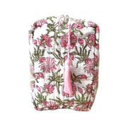 LARGE BATH BAG - PINK WILDFLOWERS