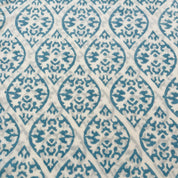 COTTON BLOCK PRINT BLOUSE - POWDER BLUE