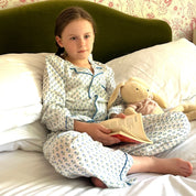 CHILDREN'S PYJAMAS - BLUE ROSEBUD