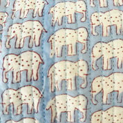 WASH BAG + MAKE UP POUCH SET - BLUE ELEPHANT