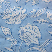 SIGNATURE COTTON ROBE - POWDER BLUE