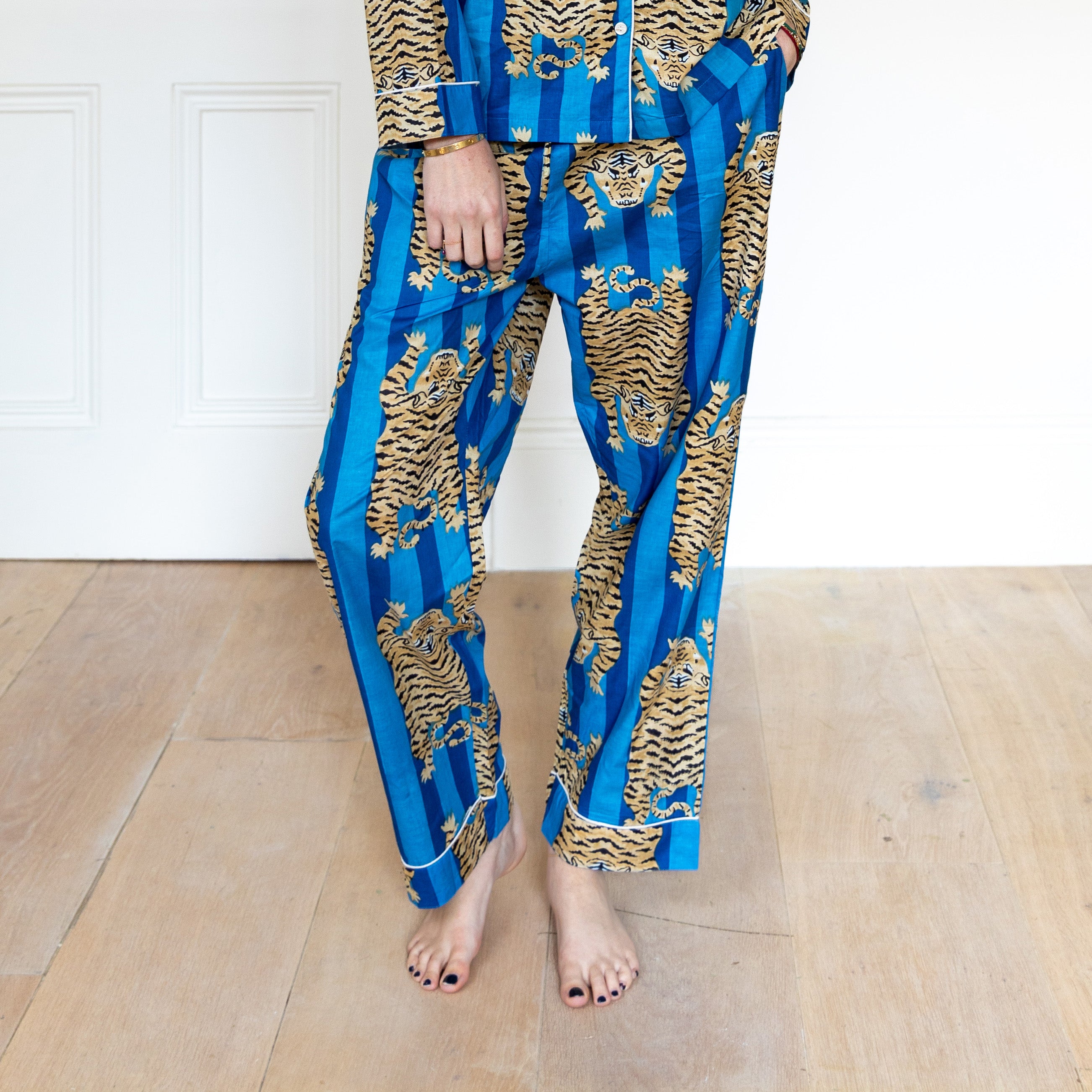 COTTON PYJAMAS - BLUE TIGER