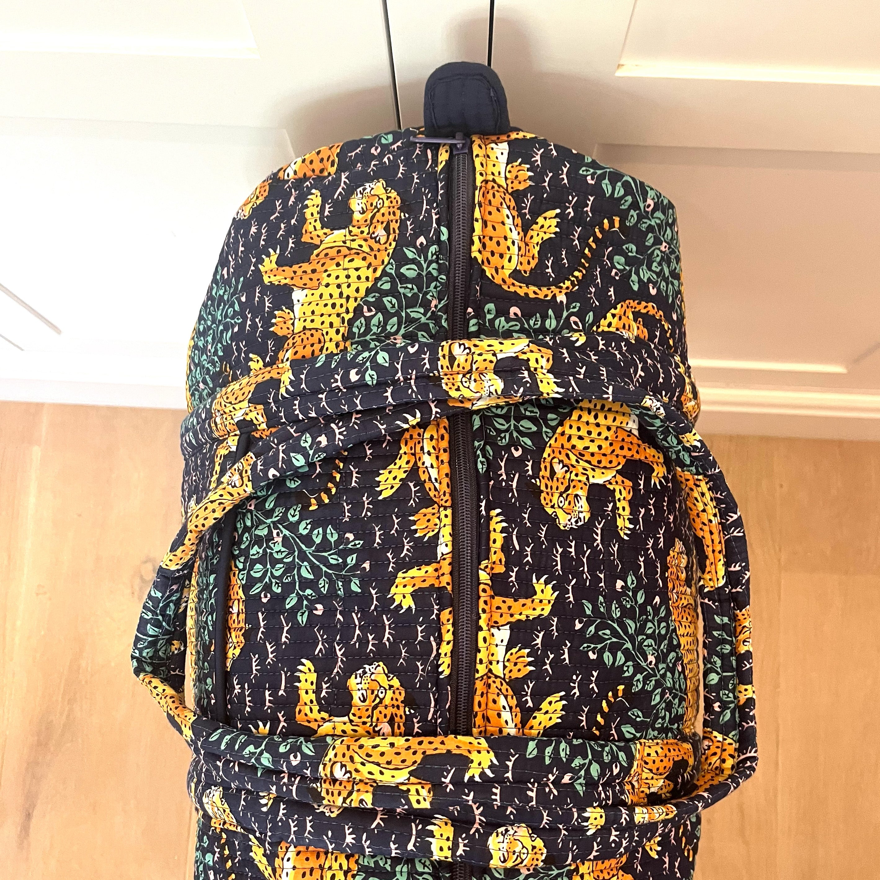 WEEKEND BAG - DARK BLUE LEOPARD
