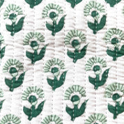 COTTON GLASSES CASE - GREEN BUTI