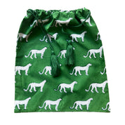 SIGNATURE COTTON ROBE - GREEN LEOPARD