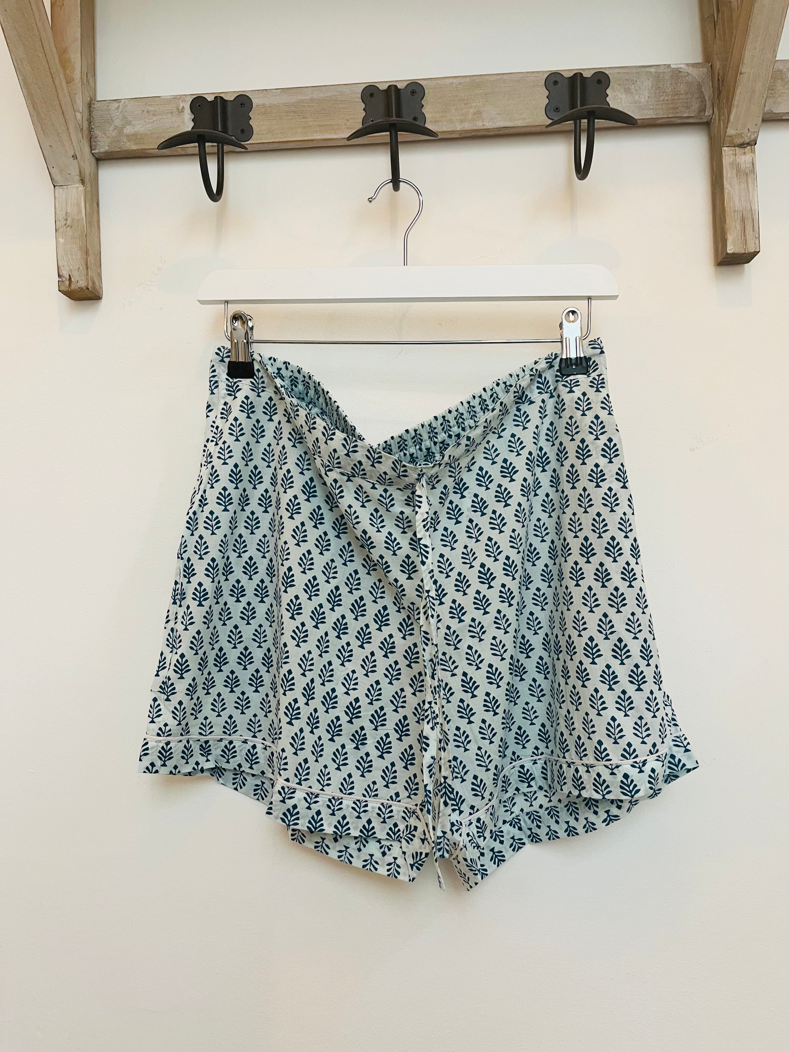 PYJAMA SHORTS - BLUE FERN