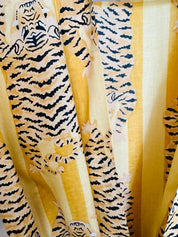 TIGER PRINT ROBE - MUSTARD