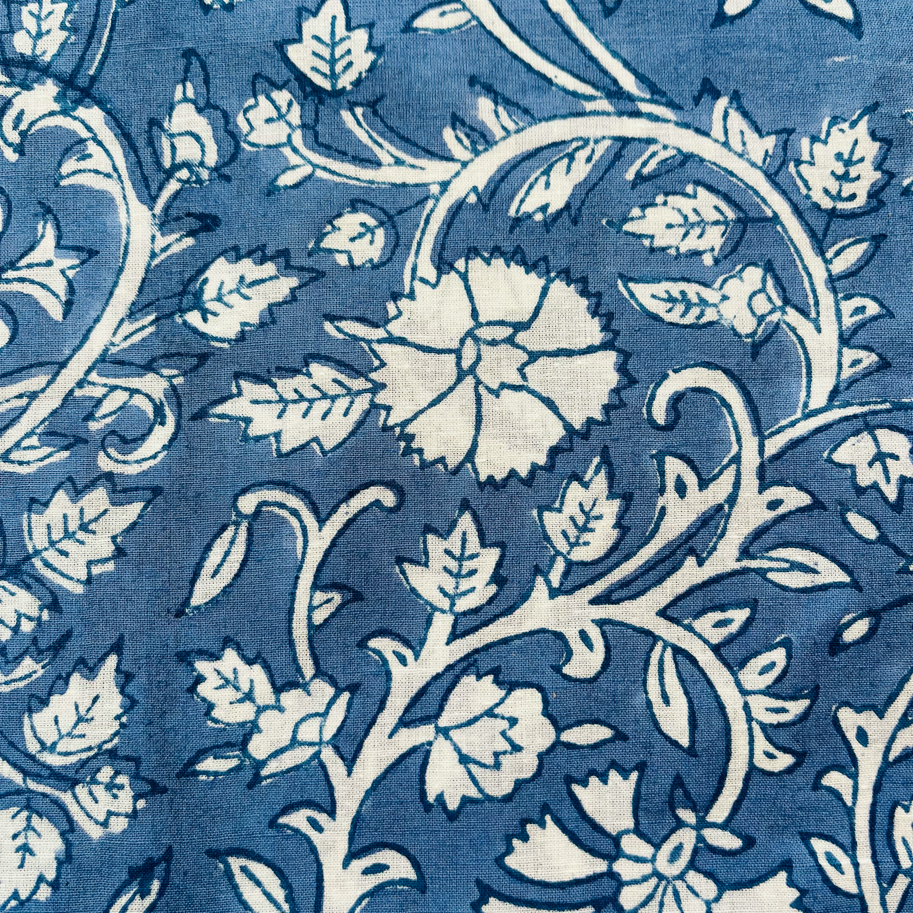 COTTON NAPKINS - INDIGO FLORAL