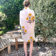 COTTON KAFTAN - MUSTARD