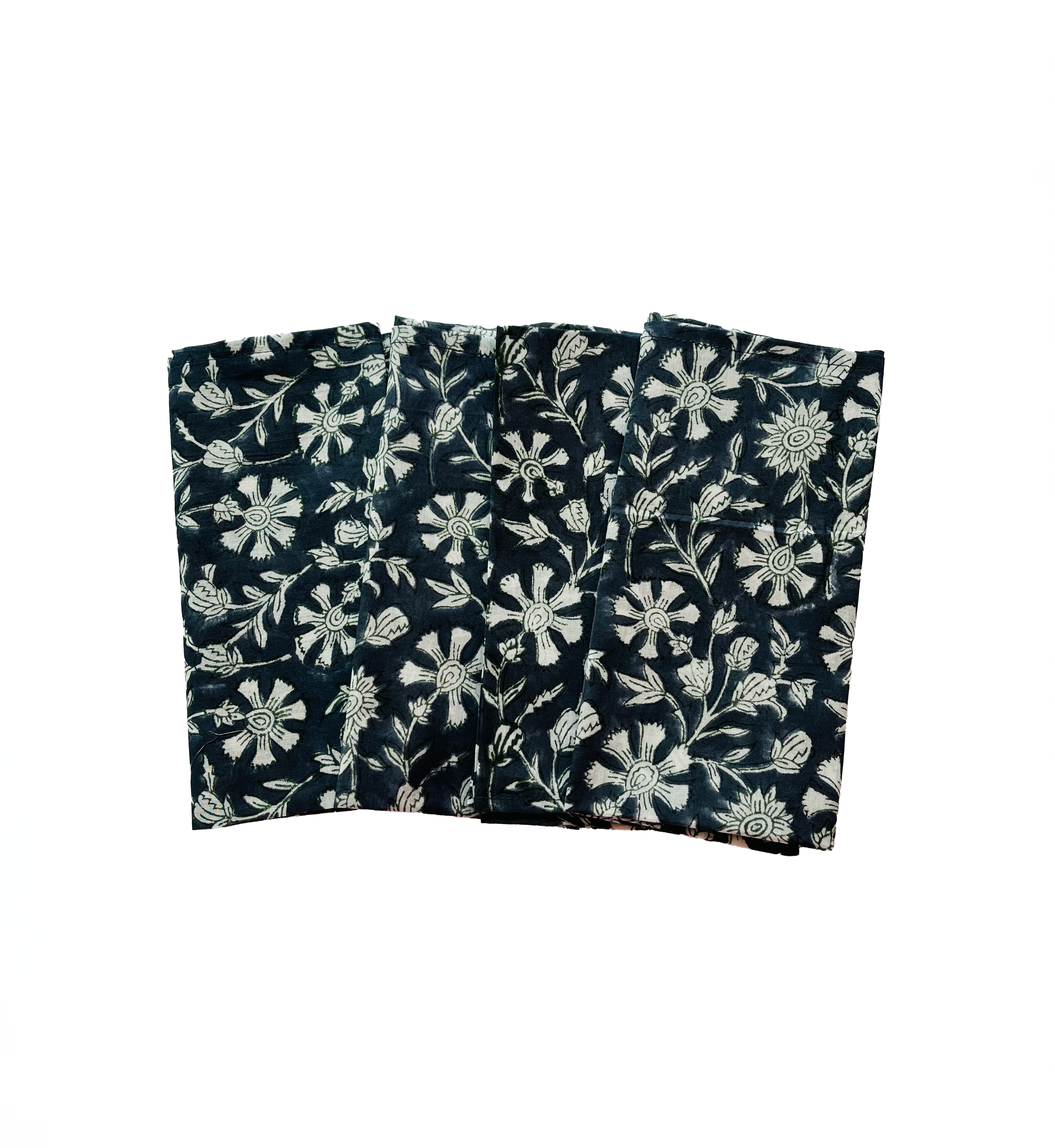 NAPKINS -NAVY BLUE FLORAL - Was £5