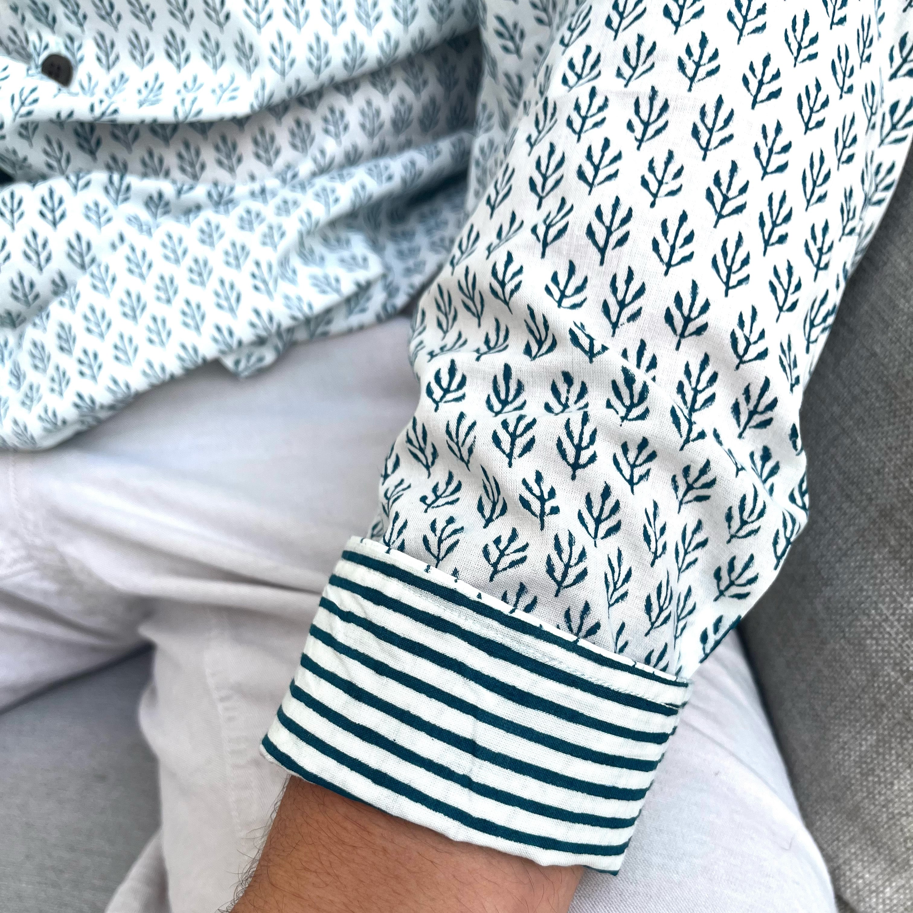 COTTON SHIRT  -  CLASSIC NAVY