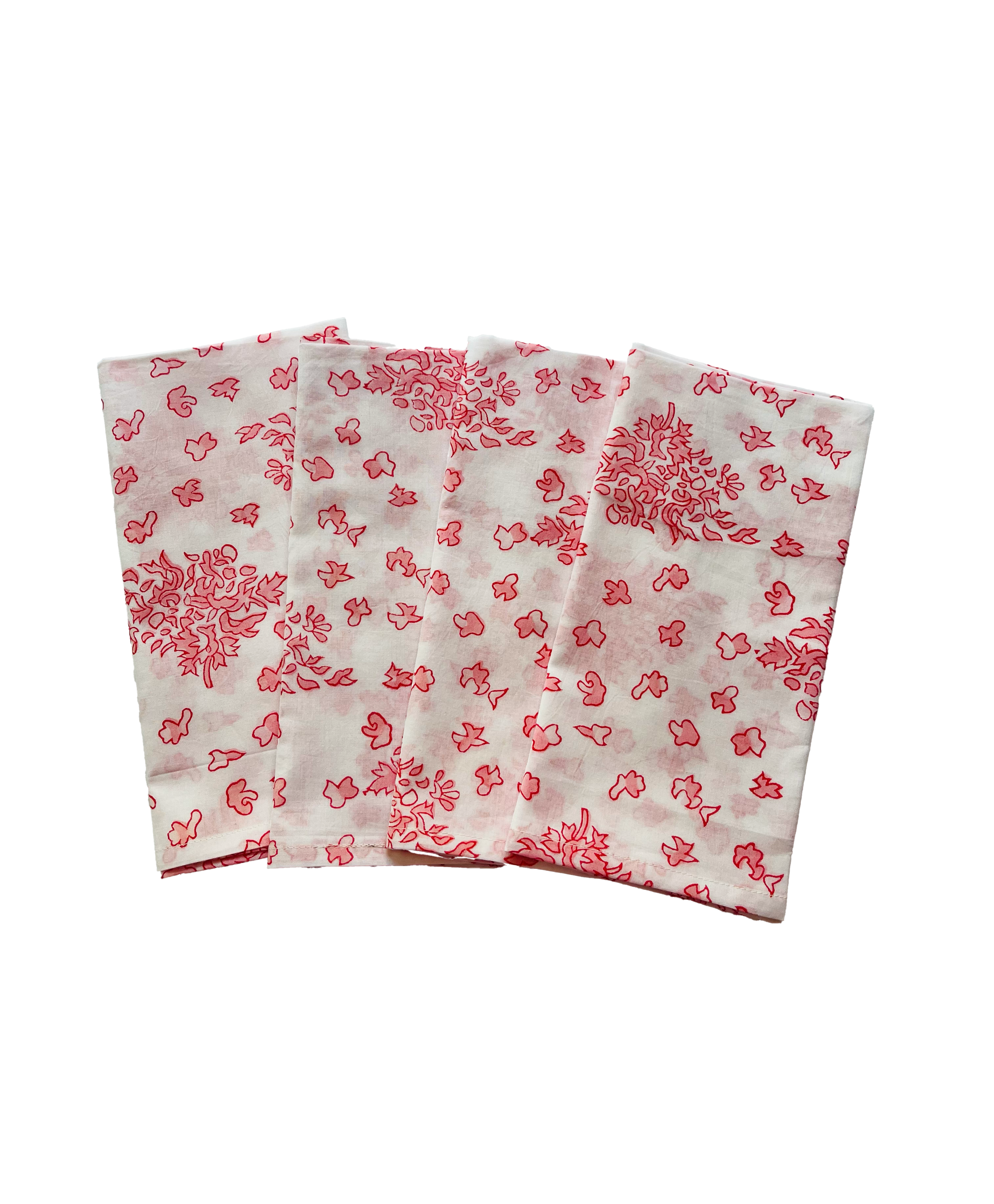 COTTON NAPKINS - CORAL