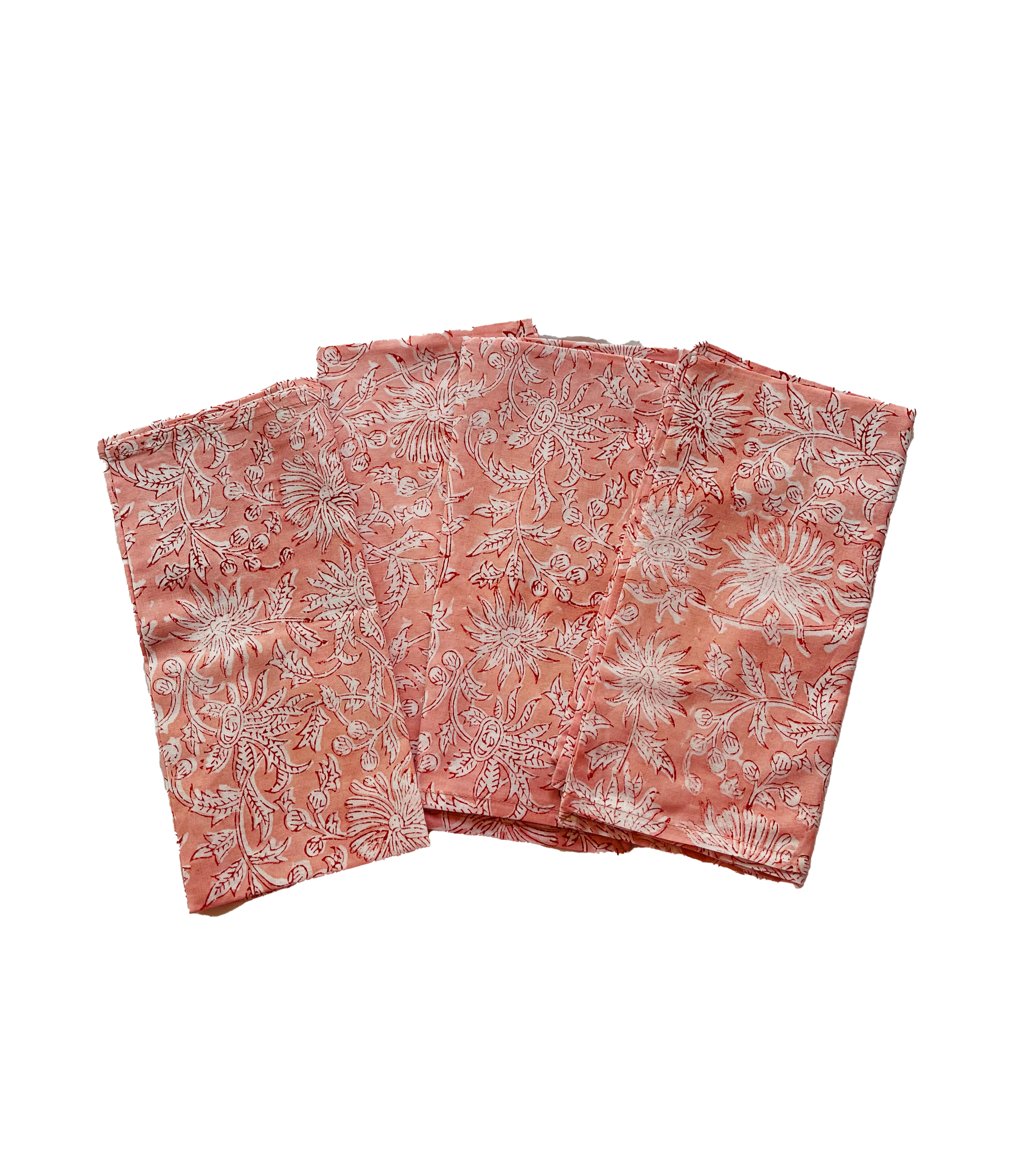 COTTON NAPKINS - PINK/WHITE FLORAL