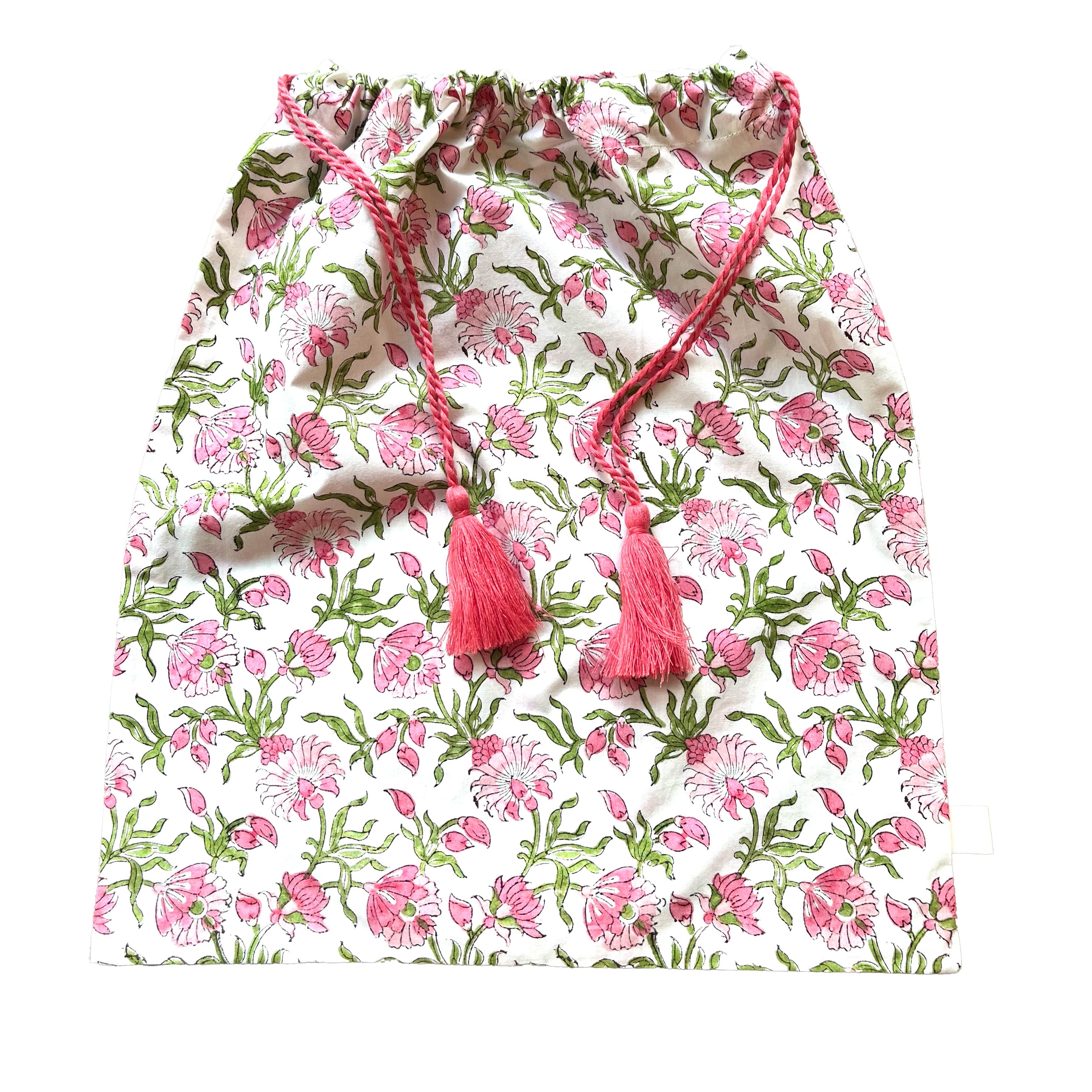 SIGNATURE COTTON ROBE - PINK WILDFLOWERS