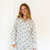COTTON PYJAMAS - PINK TRELLIS