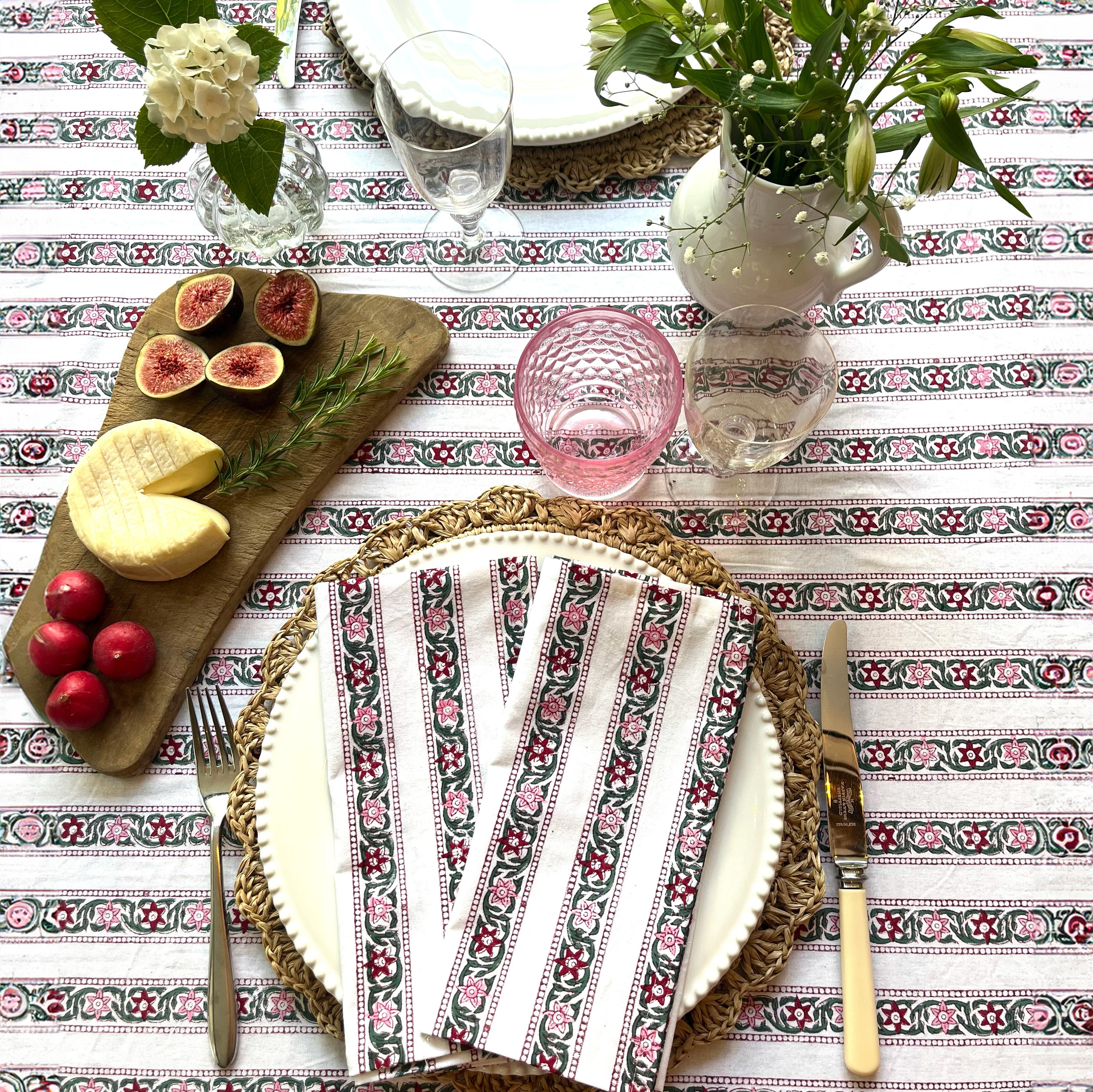 THICKER WEAVE NAPKINS - RAMBLING ROSE