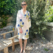 COTTON KAFTAN - ROYAL BLUE