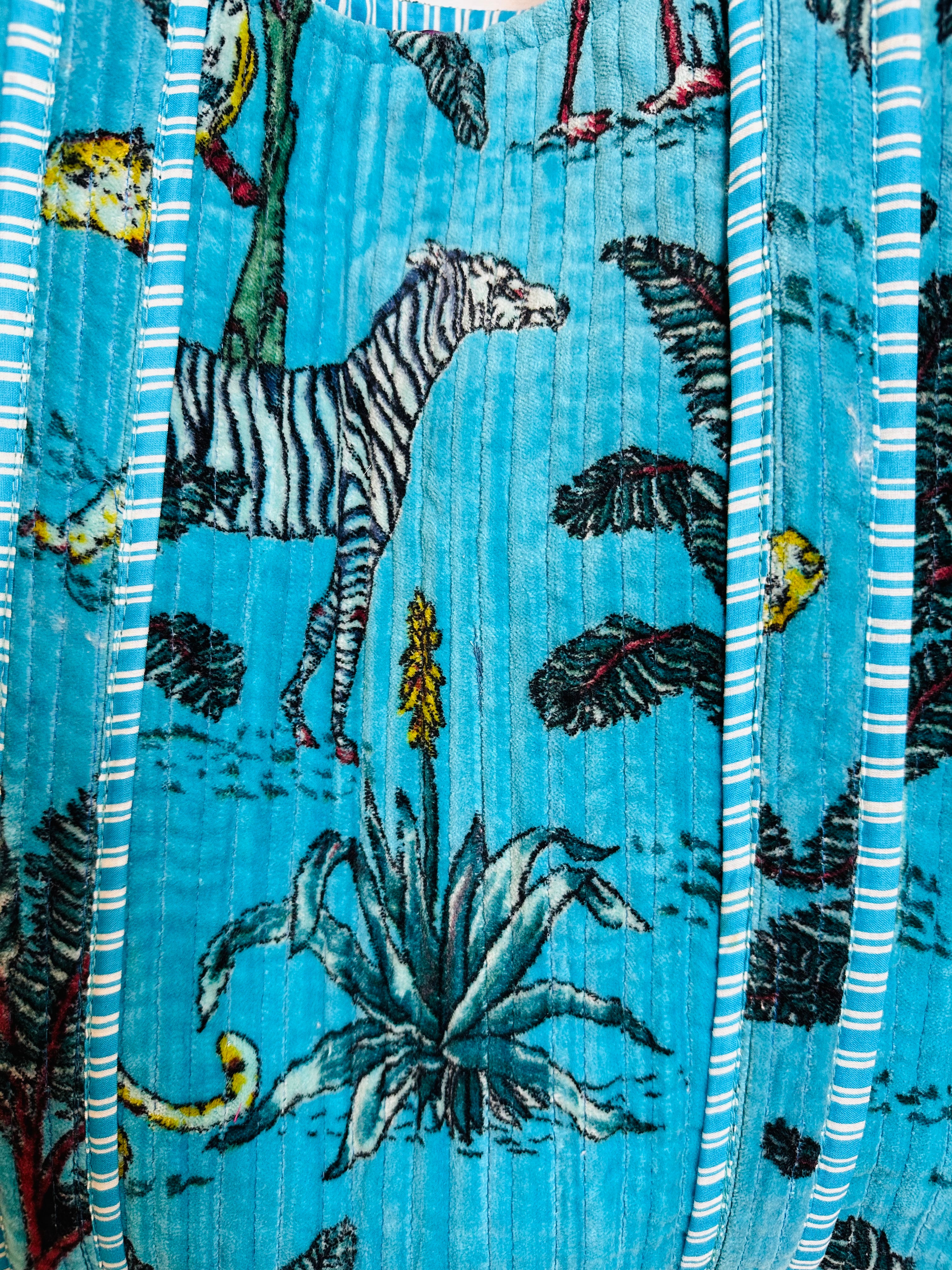 VELVET BAG - TURQUOISE