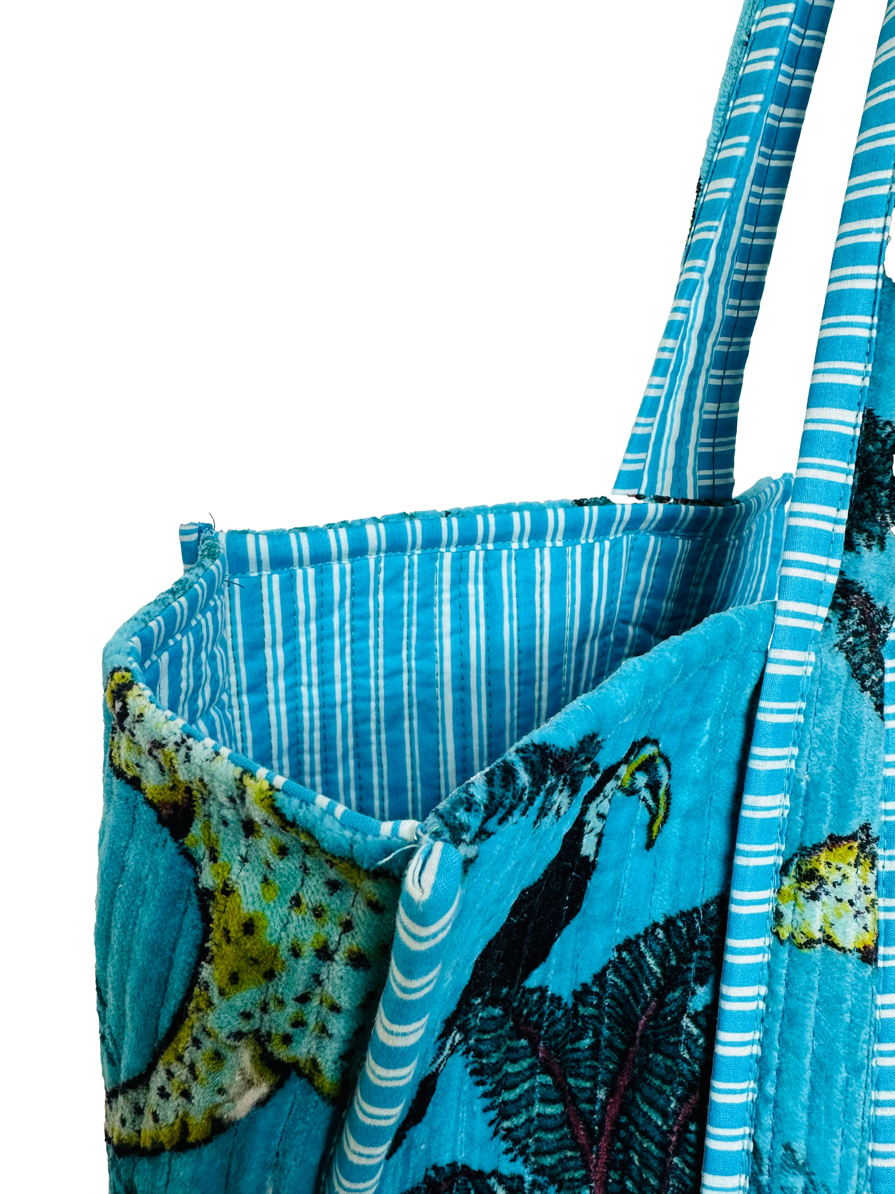 VELVET BAG - TURQUOISE