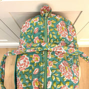 WEEKEND BAG - BLOOMING PINK AND TURQUOISE
