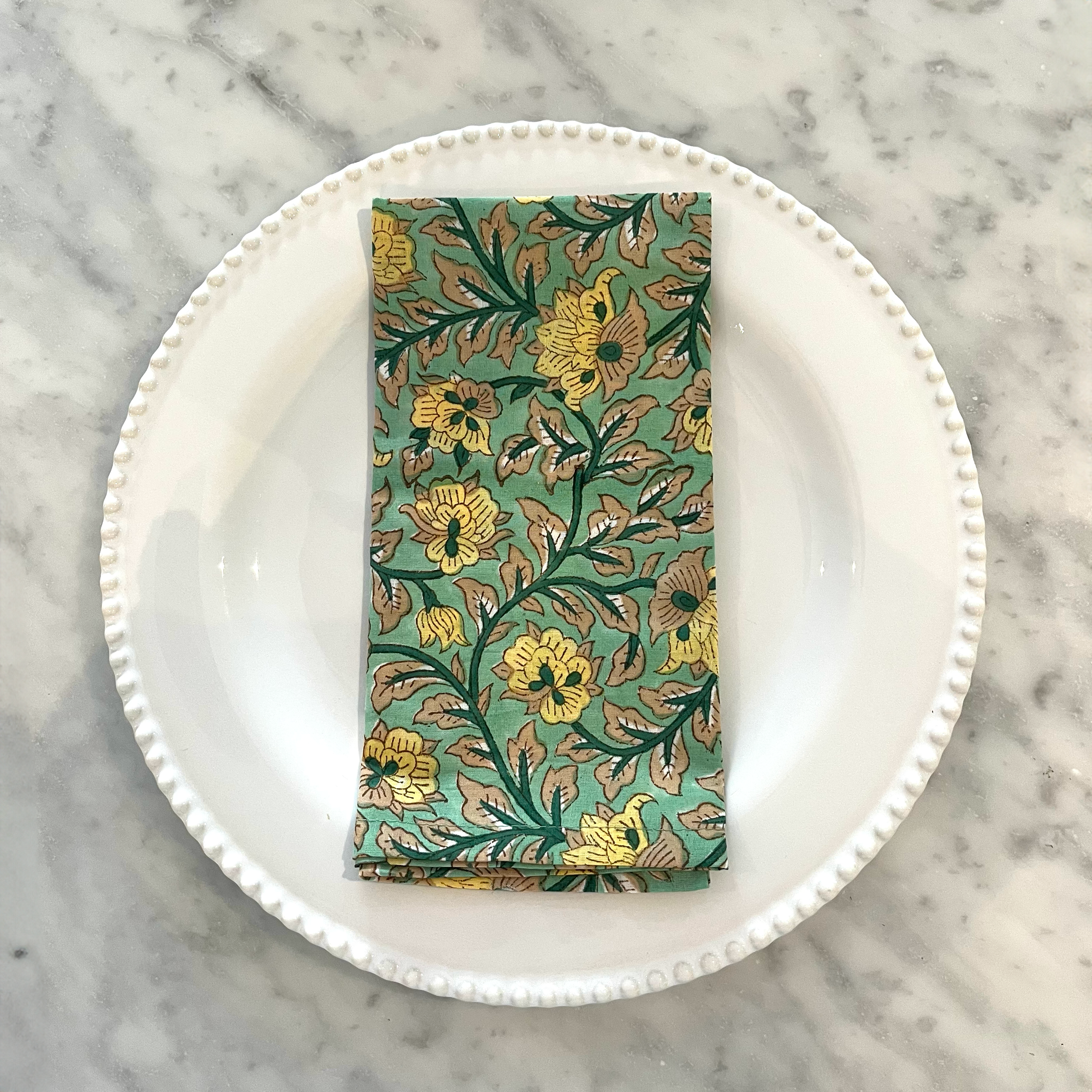 LIGHTWEIGHT NAPKINS - BLOOMING YELLOW