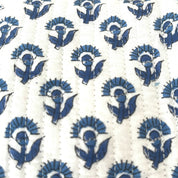 WASH BAG + MAKE UP POUCH SET - BLUE FLOWER