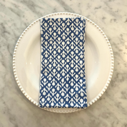 THICKER WEAVE NAPKINS - COBALT BLUE MOTIF