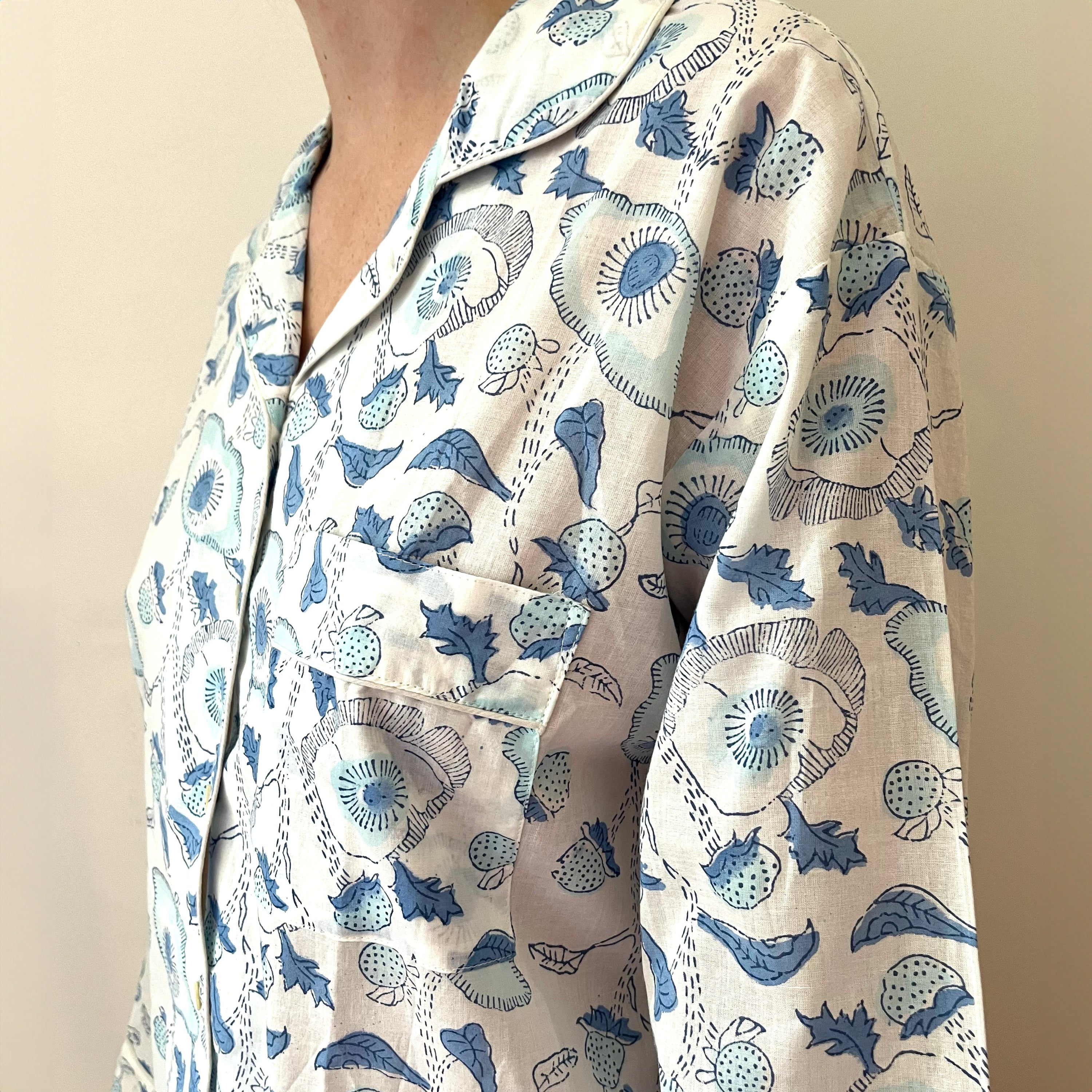 COTTON PYJAMAS - BLUE  BUTTERCUP