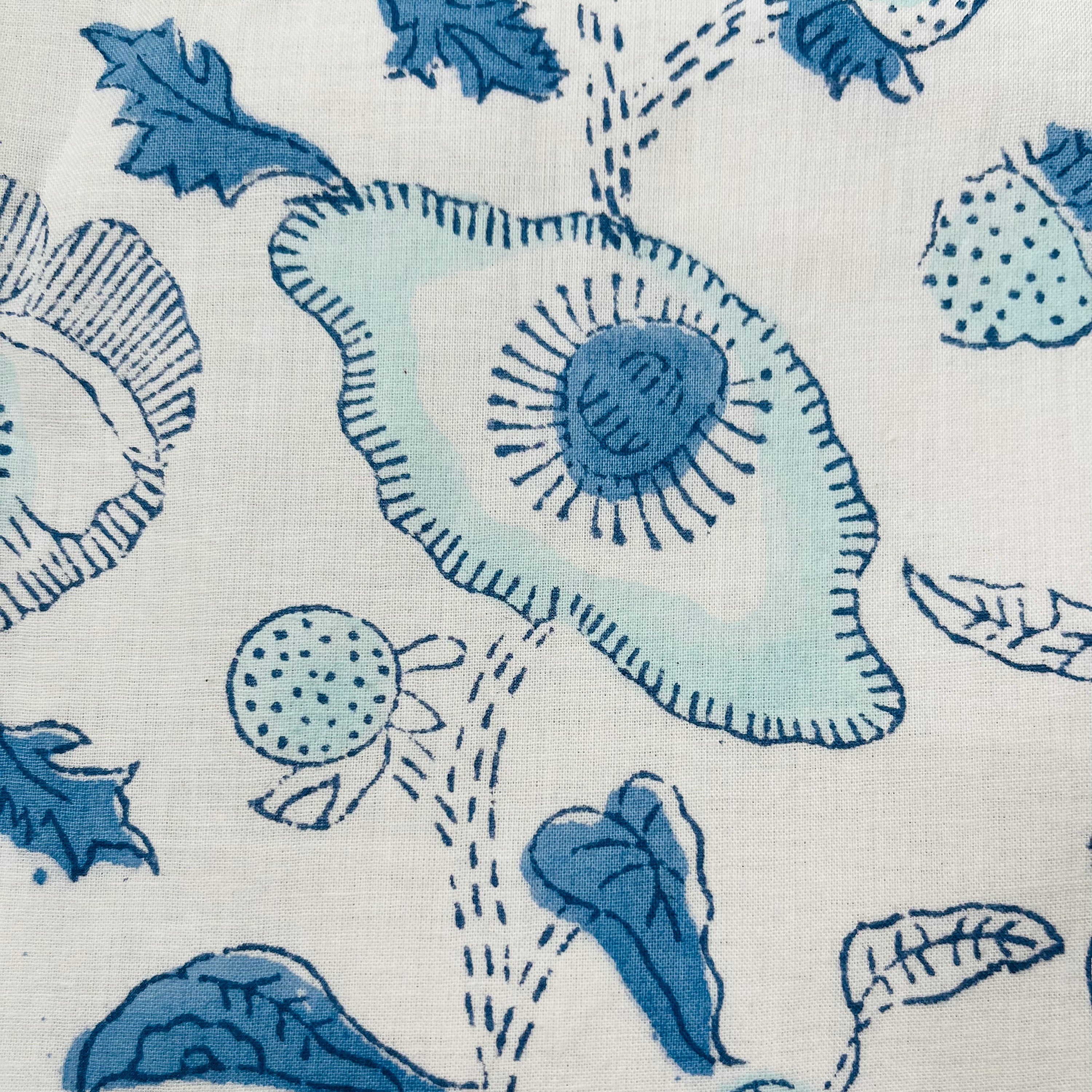 PYJAMA SHORTS - BLUE BUTTERCUP