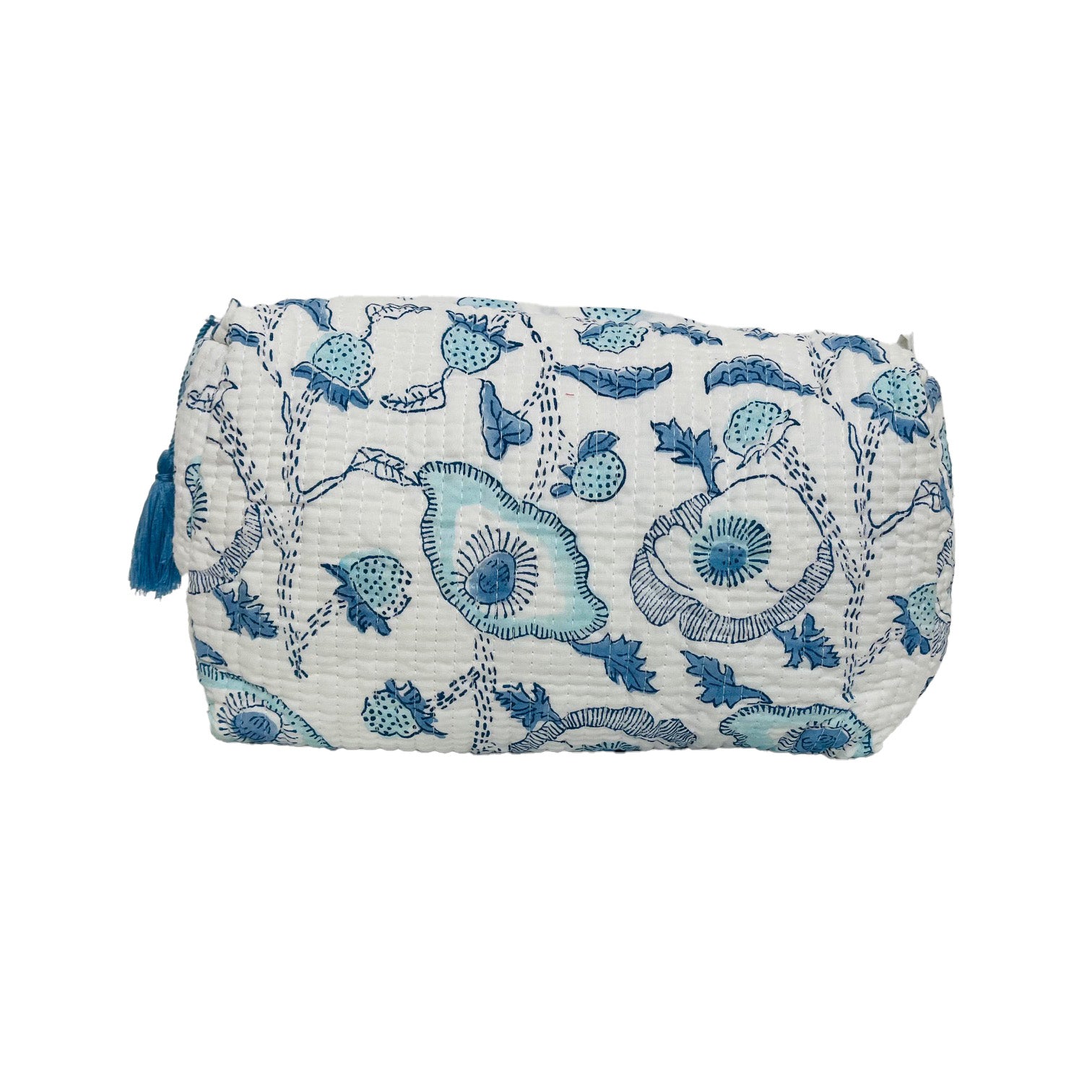 COTTON WASH BAG - BLUE BUTTERCUP