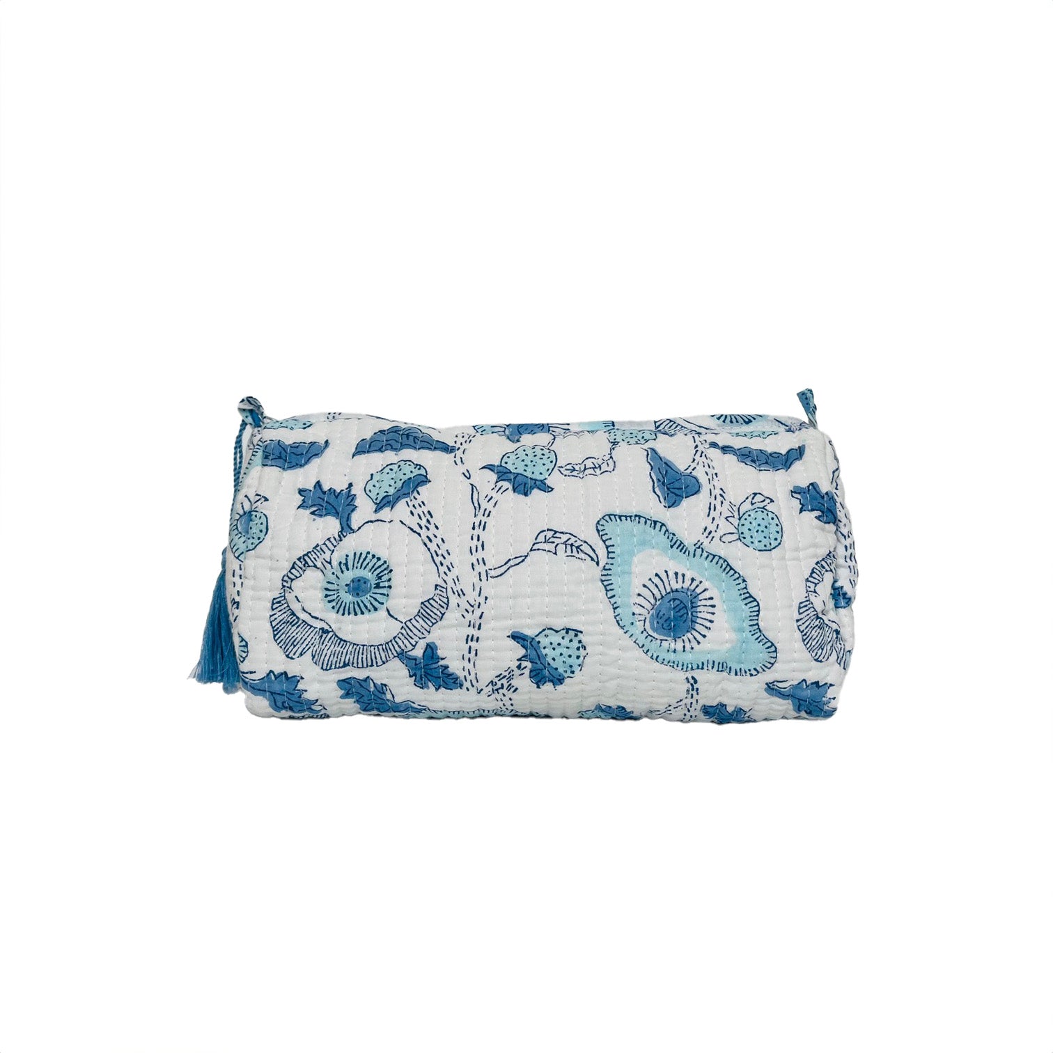 COTTON WASH BAG - BLUE BUTTERCUP